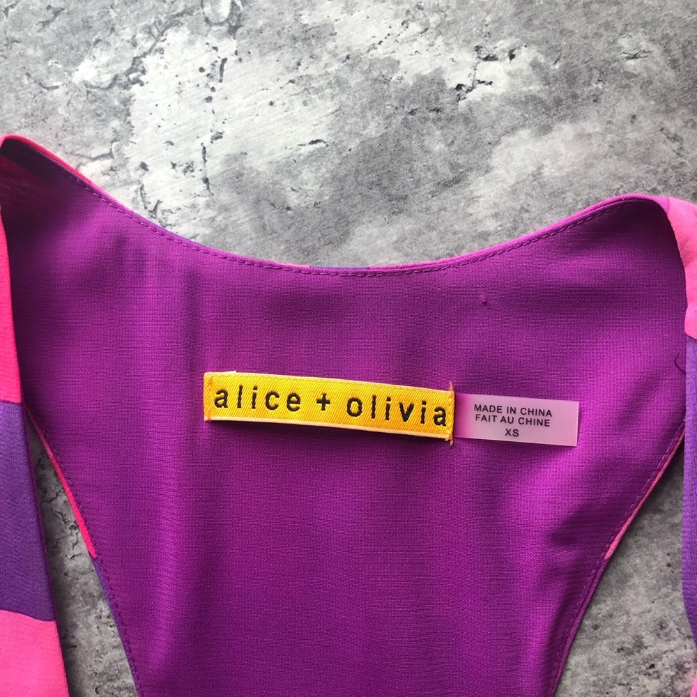 Alice + Olivia Color Block Dress Size Xs - image 3